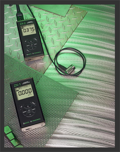 The Dakota ZX-1 & ZX-2 basic fixed velocity ultrasonic thickness gauges