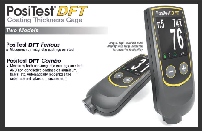 Defelsko DFT Digital Coating Thickness Gauge Model Choices