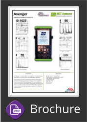 NDT Systems Avenger EZ Ultrasonic Flaw Detector Brochure Button